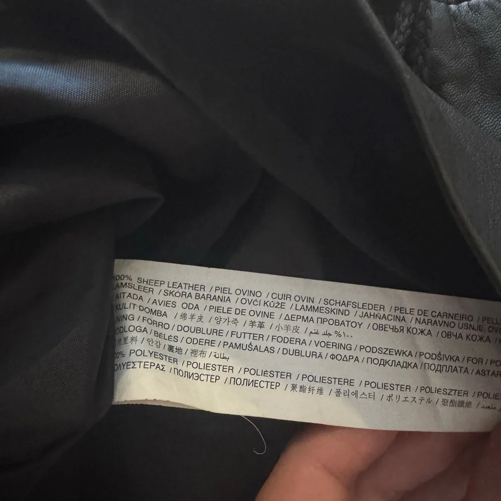 MNG Black Leather Skirt - Picture 5 of 8